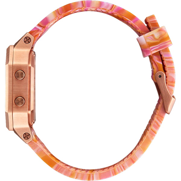 2022 Nixon Siren Stainless Steel Surf Watch A1211 - Rose Gold / Pink Marble